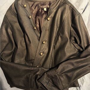 Men's Military Style Brown Jacket